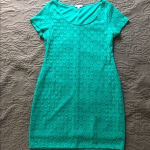 NWOT Green lace dress XL
